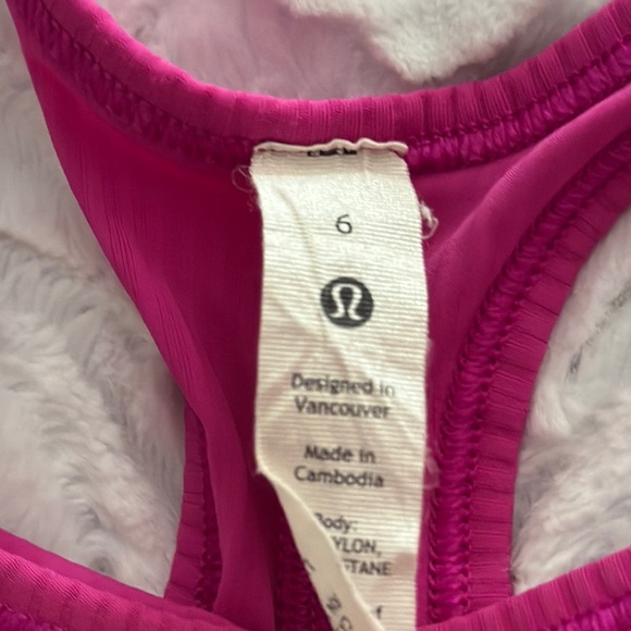 Lululemon Magenta Ribbed Tank - Picture 4 of 4